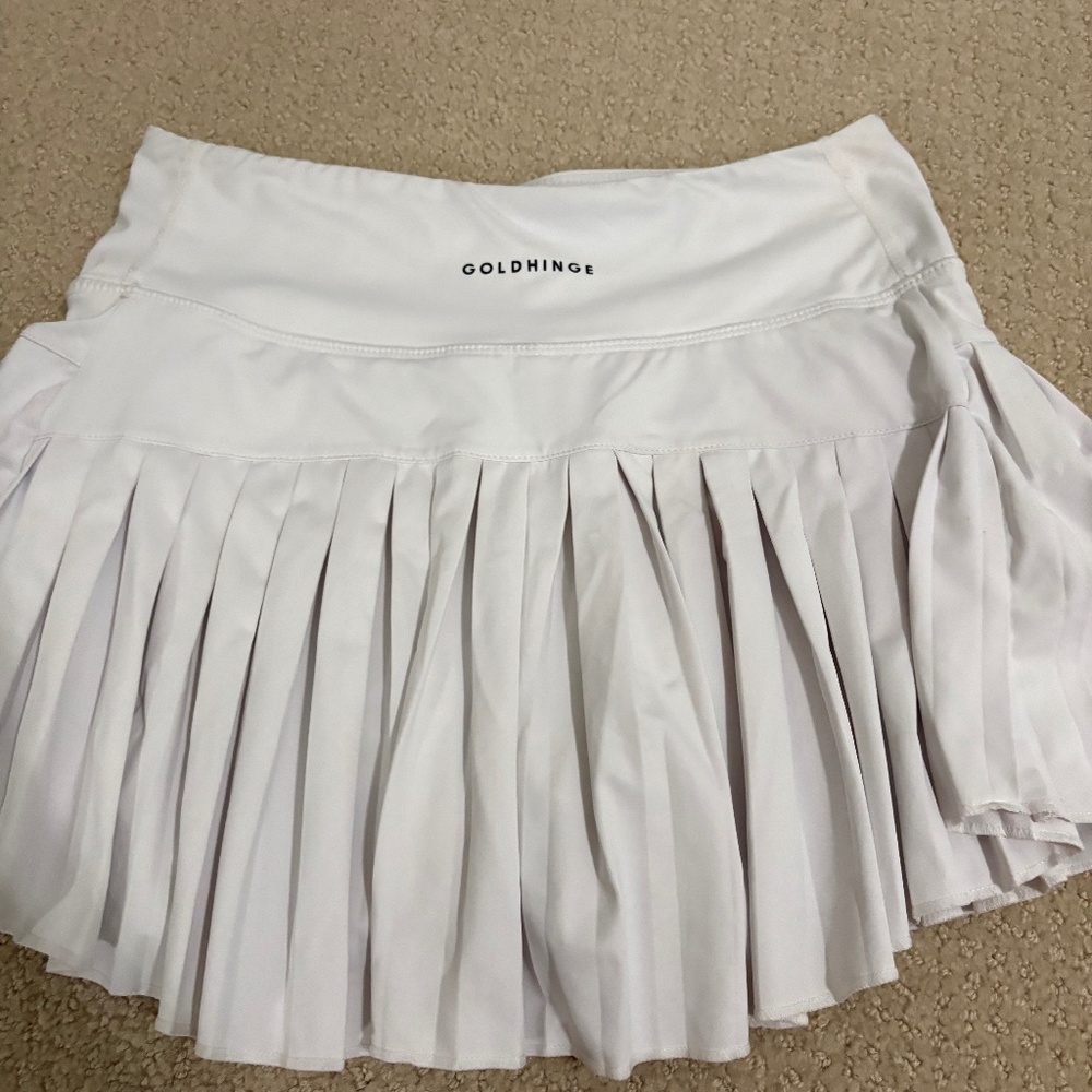 White Gold Hinge Tennis Skirt